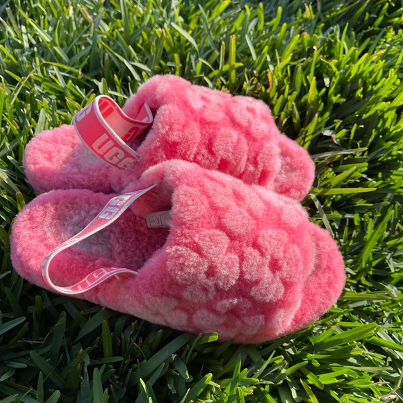 UGG🌸🌸Fluff Yeah Poppy slide size 6 - Picture 3 of 10